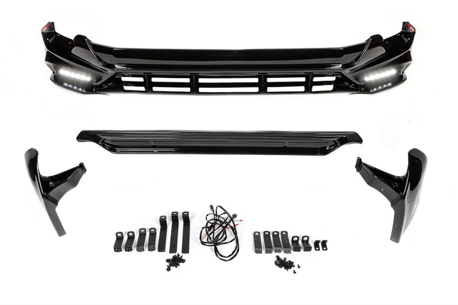 Toyota Land Cruiser Prado 150 2009–2023 Fram- och bakre stötfångarläppar TRD (2017-) Svart färg Foto 2