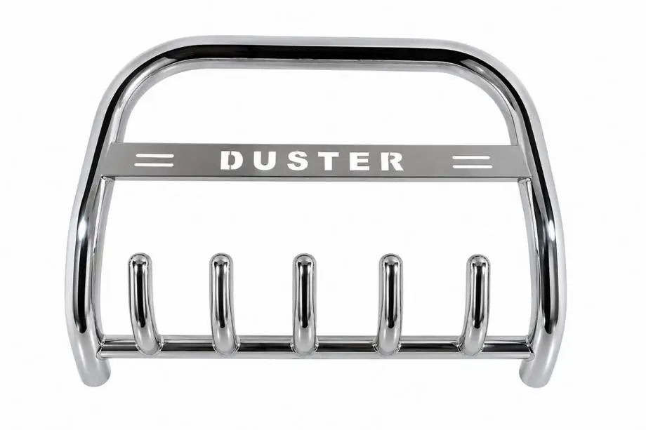 Dacia Duster 2008–2018 Frontbåge (bullbar) RNDT.09.F1-58.6 (rostfritt) Foto 1