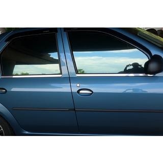 Fönsterlister (4 st, rostfritt stål) Dacia Logan I 2005–2008 foto 1