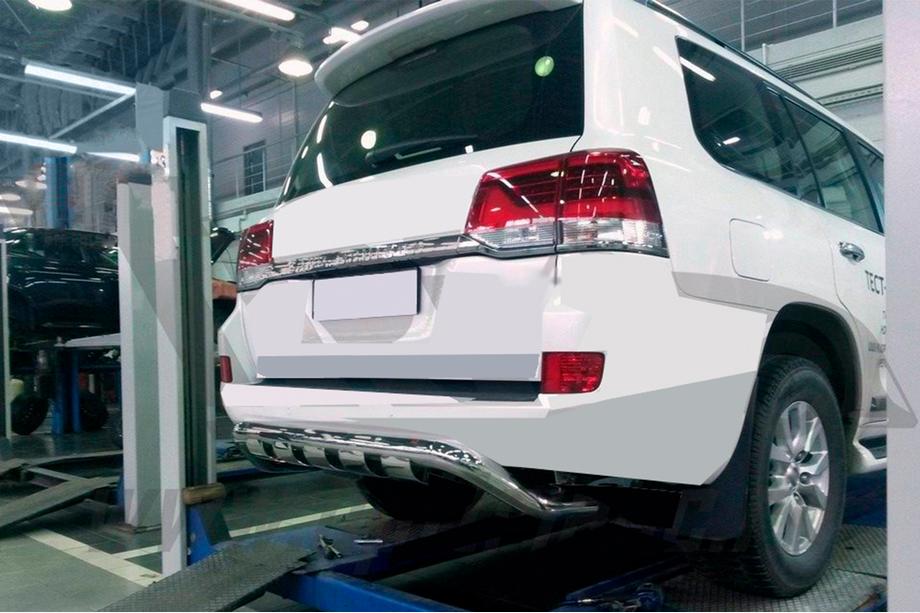 Lexus LX570/450d 2008–2022 Bakre skyddsbåge Gronder (rostfritt stål) Image