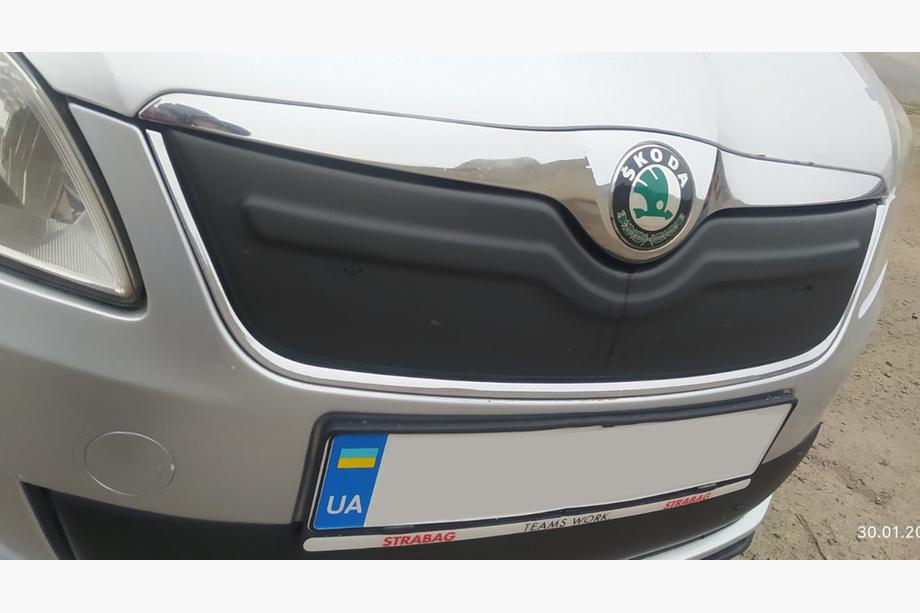 Skoda Fabia 2007–2014 Vintertäckning för grillen (2011-2014, övre) Blank Image
