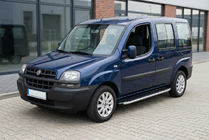 Fiat Doblo I 2005–2010 Sidosteg Fullmond (2 st, aluminium) foto 1