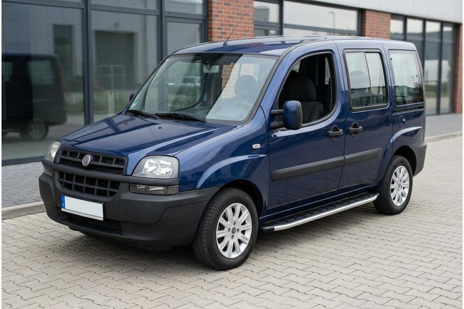 Fiat Doblo I 2005–2010 Sidosteg Fullmond (2 st, aluminium) Image