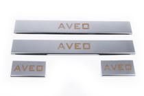 Chevrolet Aveo T300 2011–2020 Instegslister Carmos V1 (4 st, rostfritt stål) foto 2
