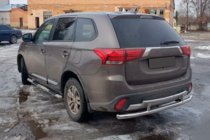 Mitsubishi Outlander 2012–2021 Bakre skyddsbåge AK004-2 (rostfritt) foto 3