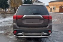 Mitsubishi Outlander 2012–2021 Bakre skyddsbåge AK004-2 (rostfritt) foto 2