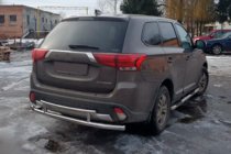 Mitsubishi Outlander 2012–2021 Bakre skyddsbåge AK004-2 (rostfritt) foto 1