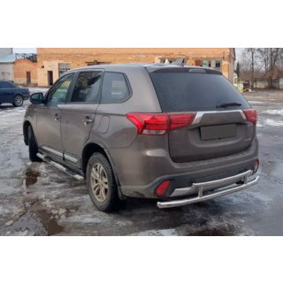 Bakre skyddsbåge AK004-2 (rostfritt) Mitsubishi Outlander 2012–2021 foto 3