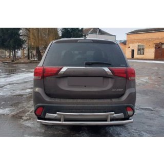 Bakre skyddsbåge AK004-2 (rostfritt) Mitsubishi Outlander 2012–2021 foto 2