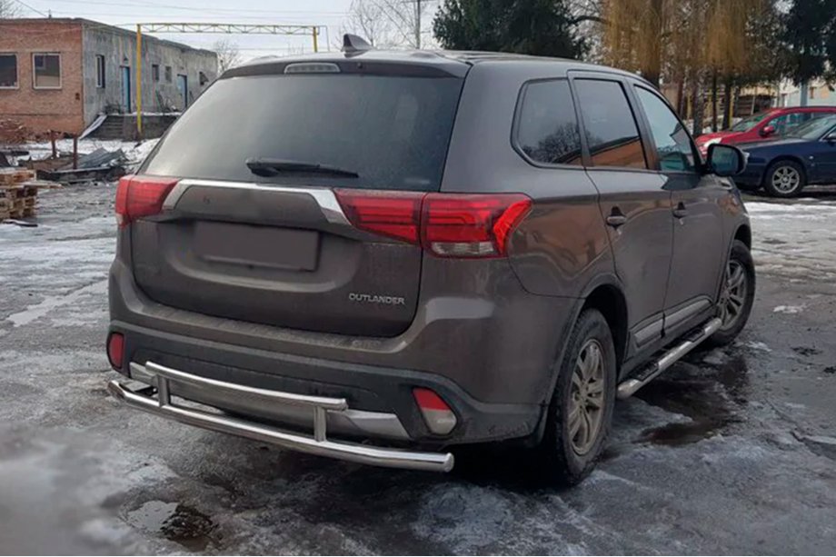 Mitsubishi Outlander 2012–2021 Bakre skyddsbåge AK004-2 (rostfritt) Image