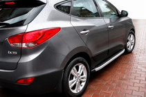Hyundai IX-35 2010–2015 Sidosteg Fullmond (2 st, aluminium) foto 1
