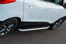 Hyundai IX-35 2010–2015 Sidosteg Fullmond (2 st, aluminium) foto 2