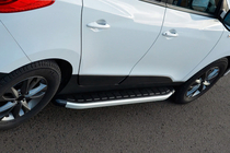 Kia Sportage 2010–2015 Sidosteg Fullmond (2 st, aluminium) foto 2