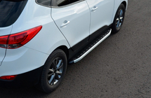 Kia Sportage 2010–2015 Sidosteg Fullmond (2 st, aluminium) foto 3