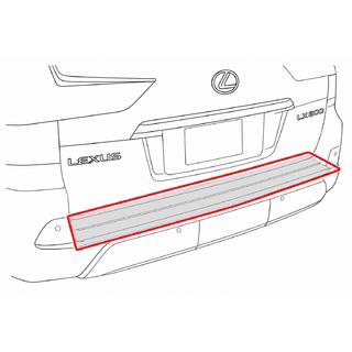 Inlägg till bakre stötfångare med krom (2016+) Lexus LX570/450d 2008–2022 foto 4