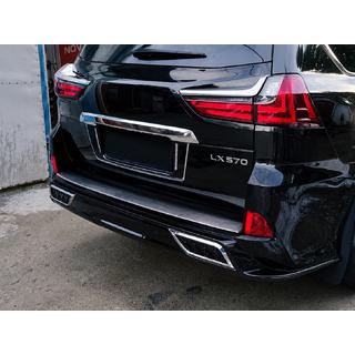 Inlägg till bakre stötfångare med krom (2016+) Lexus LX570/450d 2008–2022 foto 3