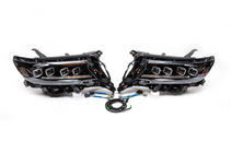 Toyota Land Cruiser Prado 150 2009–2023 Främre strålkastare Lexus-design 4-LED V1 (2017+, 2 st) foto 5