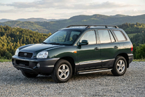 Hyundai Santa Fe 1 2000–2006 Sidosteg Fullmond (2 st, aluminium) foto 1