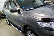 Hyundai Santa Fe 2 2006–2012 Sidosteg Fullmond (2 st, aluminium) foto 3
