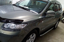 Hyundai Santa Fe 2 2006–2012 Sidosteg Fullmond (2 st, aluminium) foto 8
