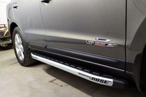 Hyundai Santa Fe 2 2006–2012 Sidosteg Fullmond (2 st, aluminium) foto 12