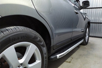 Hyundai Santa Fe 2 2006–2012 Sidosteg Fullmond (2 st, aluminium) foto 1
