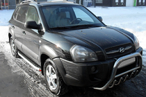 Hyundai Tucson JM 2004– Sidosteg Fullmond (2 st, aluminium) foto 1