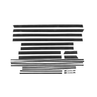 Svarta dörrlister – komplett sats (design 2019) foto 1