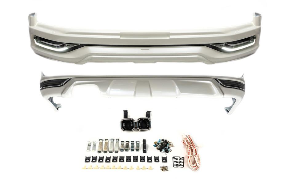 Toyota Land Cruiser 200 2007–2021 Komplett bodykit 2016↗ (Modelista V2-LED) Vit färg Image