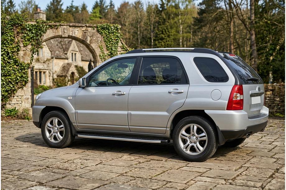 Kia Sportage 2004–2010 Sidosteg Fullmond (2 st, aluminium) Image