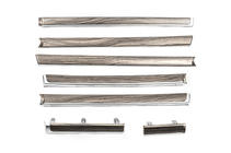 Toyota Land Cruiser 200 2007–2021 Träinlägg för dörrpaneler (mörkt trä) foto 1