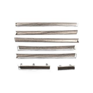 Träinlägg för dörrpaneler (mörkt trä) Toyota Land Cruiser 200 2007–2021 foto 1
