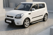 Kia Soul I 2008–2013 Sidosteg Fullmond (2 st, aluminium) foto 1
