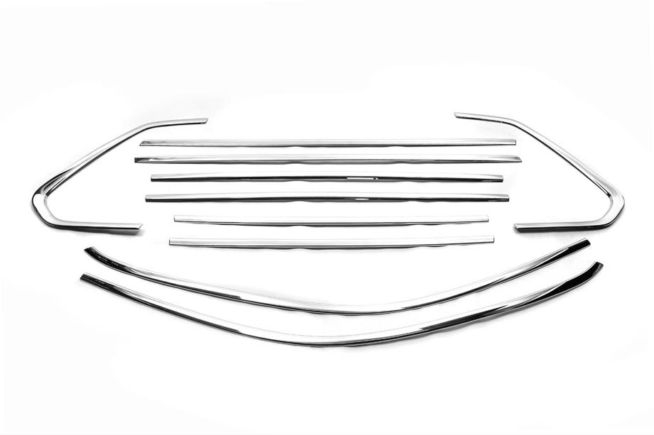 Volkswagen Tiguan 2016–2023 Komplett set fönsterlister (10 st, rostfritt) Image