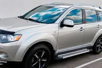 Mitsubishi Outlander 2006–2012 Sidosteg Allmond Grey (2 st, aluminium) foto 1