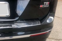 Volkswagen Tiguan 2016–2023 Bakre stötfångarskydd (Carmos, rostfritt) foto 6