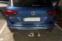 Volkswagen Tiguan 2016–2023 Bakre stötfångarskydd (Carmos, rostfritt) foto 9