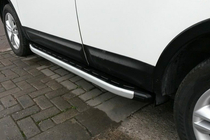 Nissan Qashqai 2007–2010 Sidosteg Fullmond (2 st, aluminium) foto 1