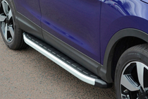 Nissan Qashqai 2007–2010 Sidosteg Fullmond (2 st, aluminium) foto 2
