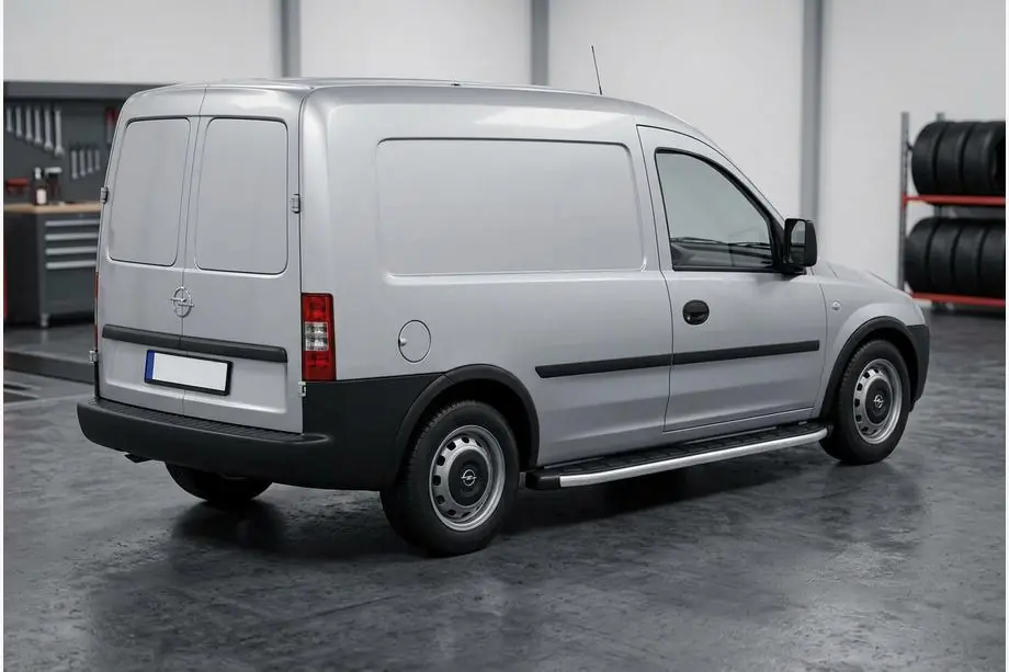 Opel Combo 2002–2012 Sidosteg Fullmond (2 st, aluminium) Image