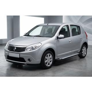 Sidosteg X5-typ (2 st, aluminium) Dacia Sandero 2007–2013 foto 1