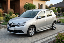 Dacia Sandero 2013–2020 Sidosteg X5-typ (2 st, aluminium) foto 1