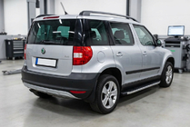 Skoda Yeti 2009–2017 Sidosteg Fullmond (2 st, aluminium) foto 1