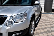 Skoda Yeti 2009–2017 Sidosteg Allmond Grey (2 st, aluminium) foto 1
