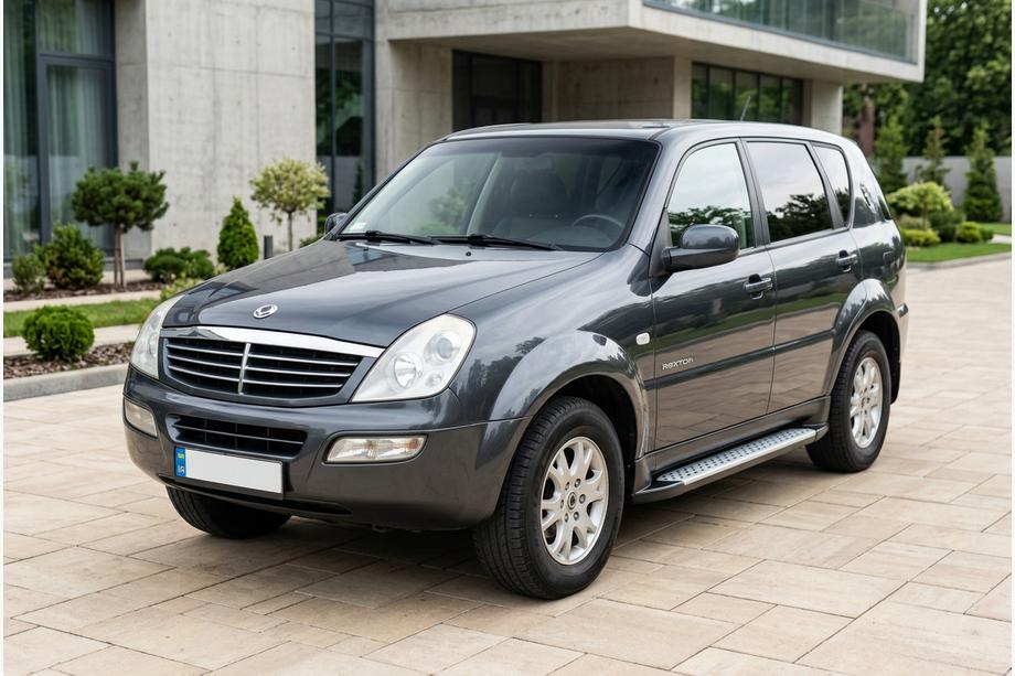 SsangYong Rexton I 2001–2017 Sidosteg Allmond Grey (2 st, aluminium) Image