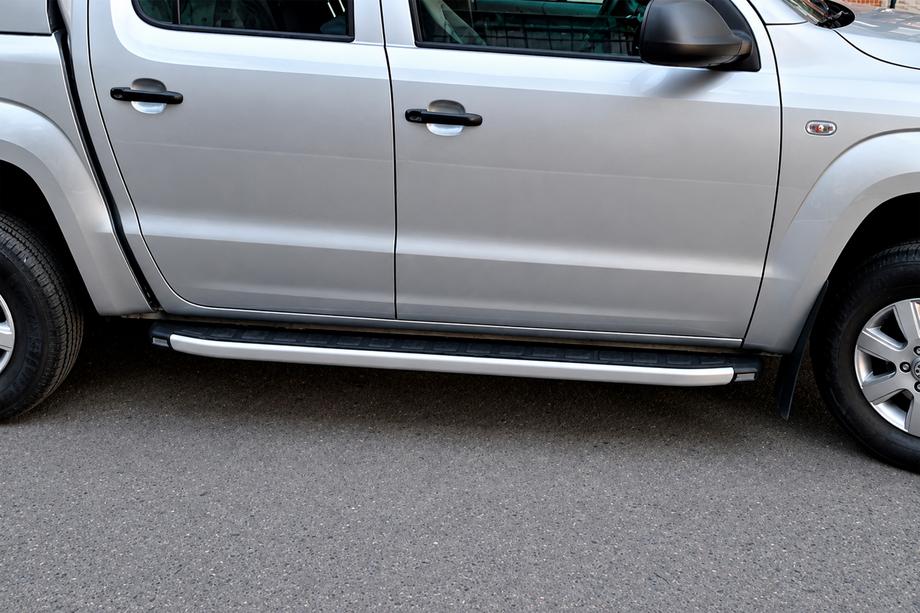 Volkswagen Amarok 2010–2022 Sidosteg Fullmond Grey (2 st, aluminium) Image