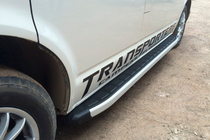 Volkswagen T5 Caravelle 2004–2010 Sidosteg Fullmond (2 st, aluminium) Lång hjulbas foto 2