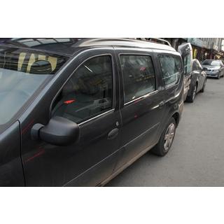 Yttre kromlister runt rutorna (4 st, rostfritt stål) Dacia Logan MCV 2004–2014 foto 3