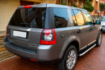 Land Rover Freelander II 2006–2014 Sidosteg Fullmond (2 st, aluminium) foto 1
