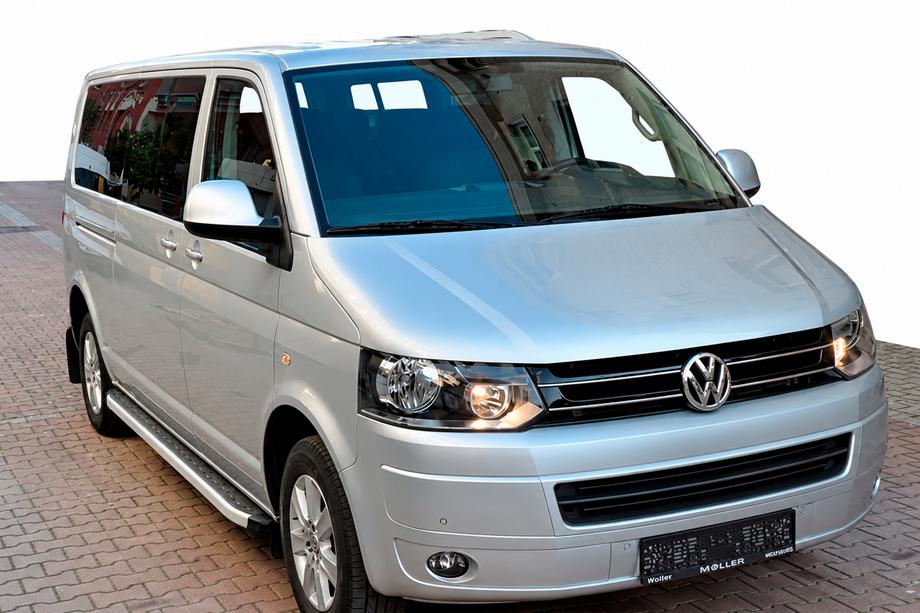 Volkswagen T5 2010–2015 Sidosteg Fullmond (2 st, aluminium) Kort hjulbas Image